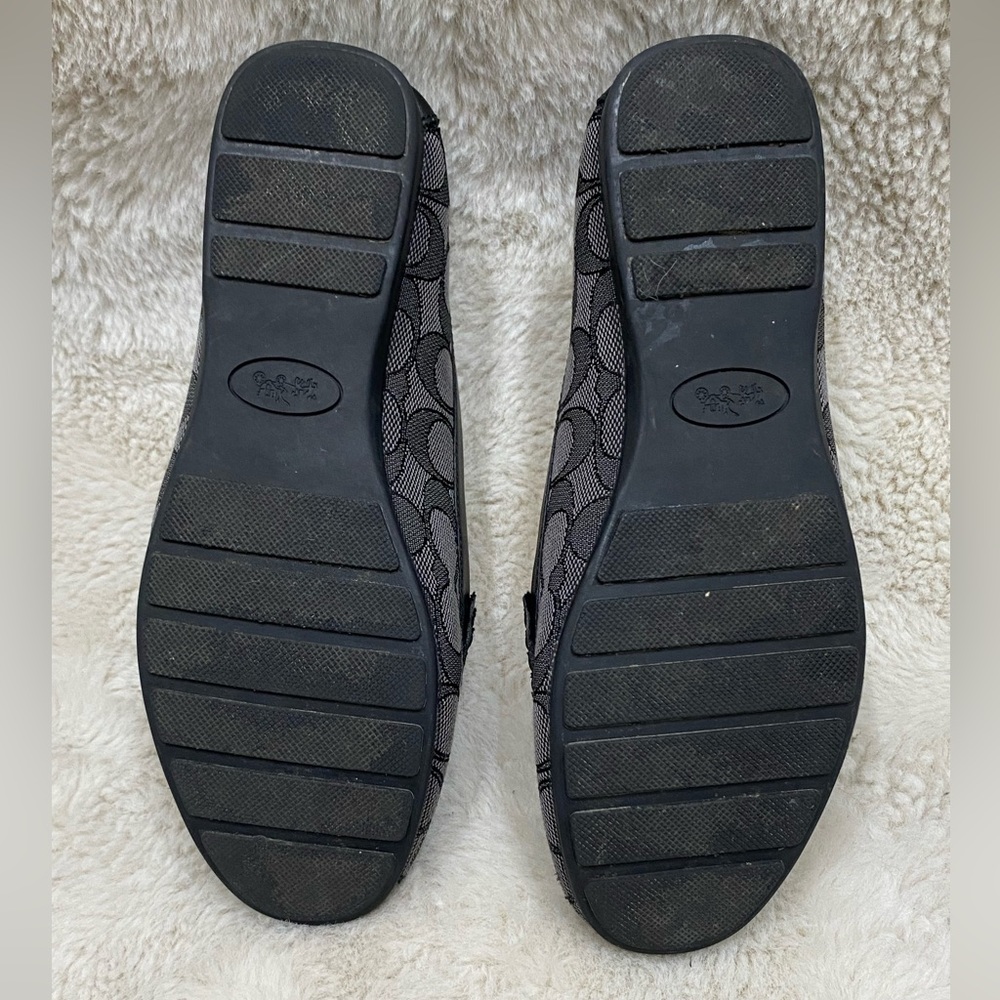 COPY - Coach Women’s Fortunata Signature C Jacquard Loafers (Black Smoke) - Picture 5 of 5